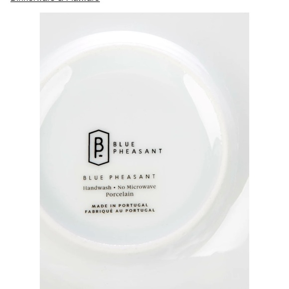 BLUE PHEASANT
24 Piece Porcelain Tableware Set - Picture 5 of 6